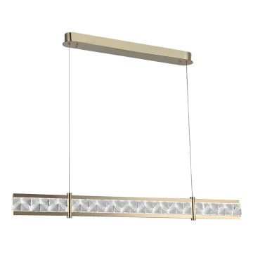 Lámpara colgante de cristal regulable con cable ENRIQUE LED/20W//230V 3000-6000K + mando a distancia