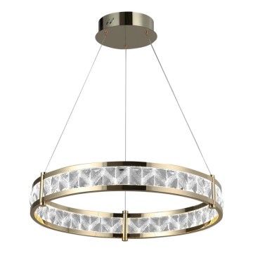 Lámpara colgante de cristal regulable con cable ENRIQUE LED/55W//230V 3000-6000K Ø 80 cm + mando a distancia