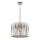 Lámpara colgante de cristal RITZ 7xE14/40W/230V cromo brillante