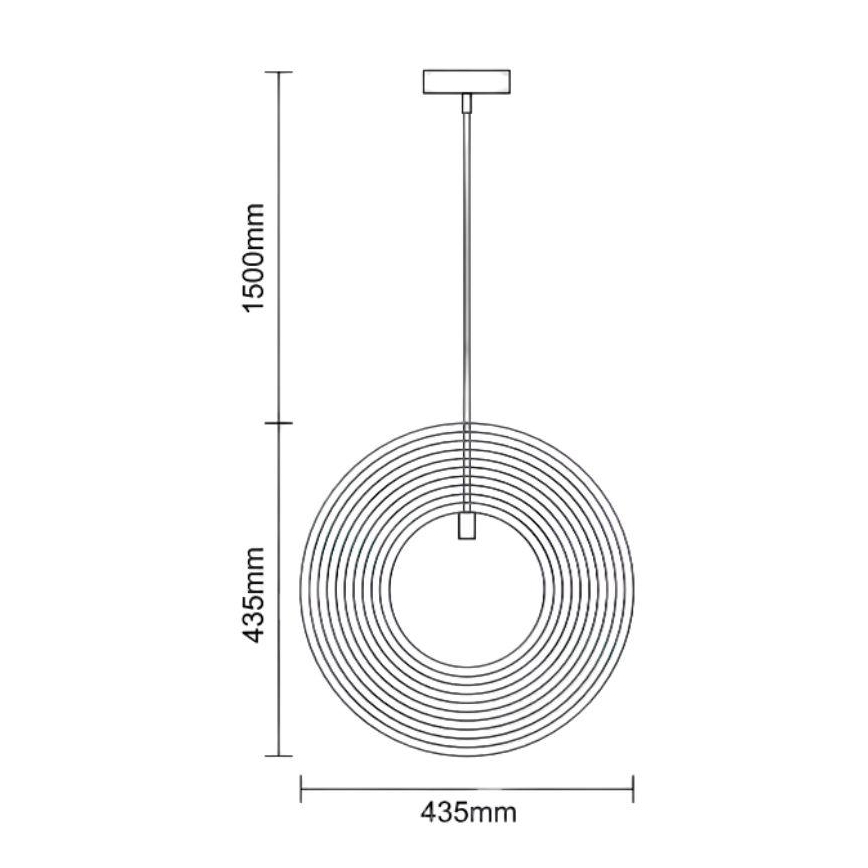 Lámpara colgante de madera con cable 1xE27/60W/230V Ø 43,5 cm madera maciza/chapa/haya/hevea