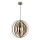 Lámpara colgante de madera con cable 1xE27/60W/230V Ø 43,5 cm madera maciza/chapa/madera de caucho (Hevea)