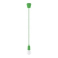Lámpara colgante DIEGO 1xE27/60W/230V verde