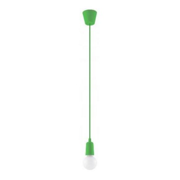 Lámpara colgante DIEGO 1xE27/60W/230V verde