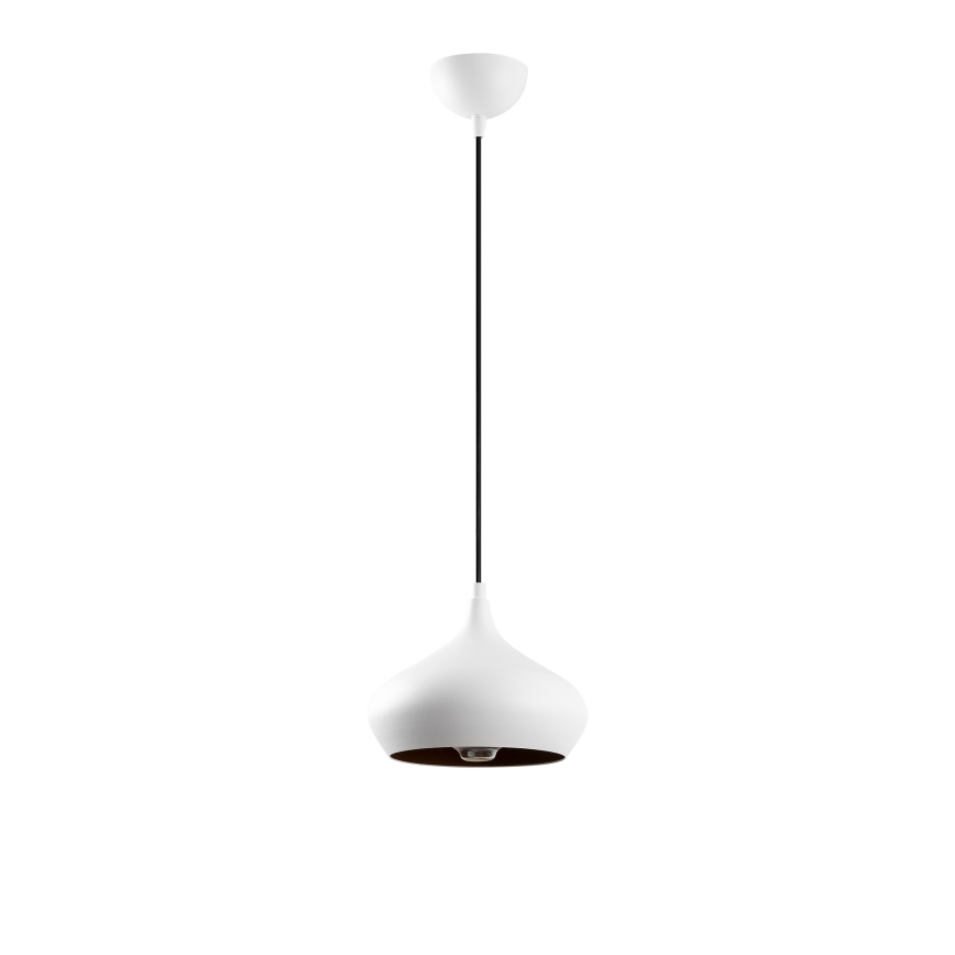 Lámpara colgante DODO suspendida por cable 1xE27/40W/230V, blanca