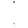 Lámpara colgante EDISON 1xE27/60W/230V negro