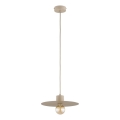 Lámpara colgante EMELI con cable 1xE27/15W/230V beige