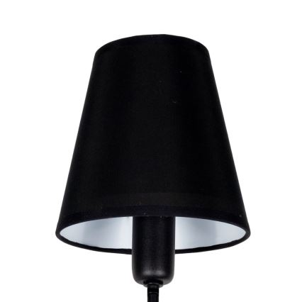 Lámpara colgante en varilla MADELA 5xE14/40W/230V negra