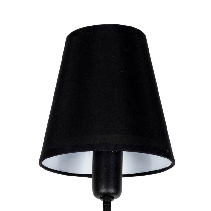 Lámpara colgante en varilla MADELA 5xE14/40W/230V negra