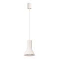 Lámpara colgante ESTRIA con cable 1xE14/10W/230V Ø 14 cm color crema