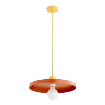 Lámpara colgante ETERI con cable 1xE27/15W/230V cobre/amarillo