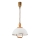 Lámpara colgante extensible RAMONA 1xE27/60W/230V beige/marrón/pino