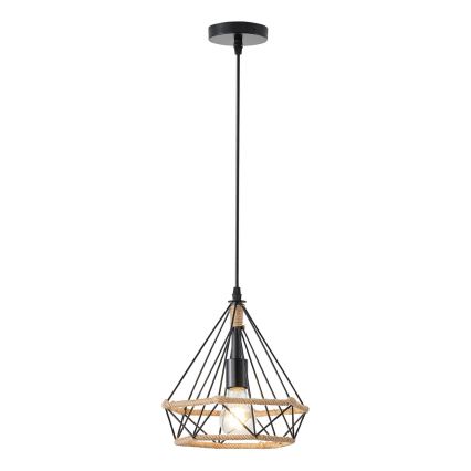 Lámpara colgante FLARE 1xE27/15W/230V diá. 25 cm beige