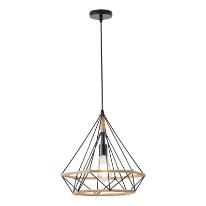 Lámpara colgante FLARE 1xE27/15W/230V diá. 38 cm beige