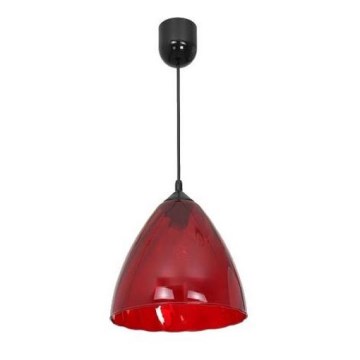 Lámpara colgante FLASH 1xE27/60W/230V rojo