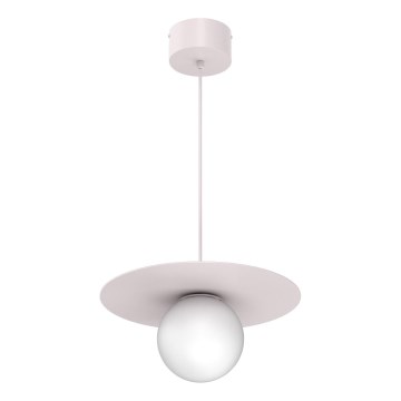 Lámpara colgante FLAT con cable 1xE27/15W/230V color crema