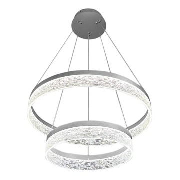 Lámpara colgante GALA LED/54W/230V con cable, Ø 60 cm, color plateado