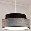 Lámpara colgante GRACE 1xE27/60W/230V diá. 40 cm negro/gris