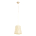 Lámpara colgante GUMON 1xE27/15W/230V beige