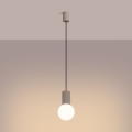 Lámpara colgante HALO 1xG9/8W/230V diá. 12 cm beige