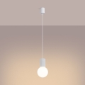 Lámpara colgante HALO 1xG9/8W/230V diá. 12 cm blanco