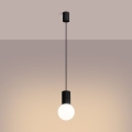 Lámpara colgante HALO 1xG9/8W/230V diá. 12 cm negro