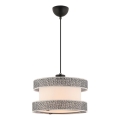 Lámpara colgante HALO con cable 1xE27/60W/230V crema/gris