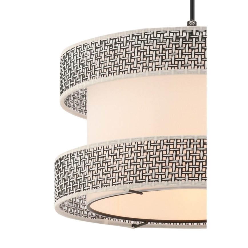 Lámpara colgante HALO con cable 1xE27/60W/230V crema/gris