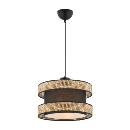 Lámpara colgante HALO con cable 1xE27/60W/230V marrón/beige