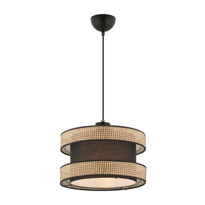 Lámpara colgante HALO con cable 1xE27/60W/230V marrón/beige