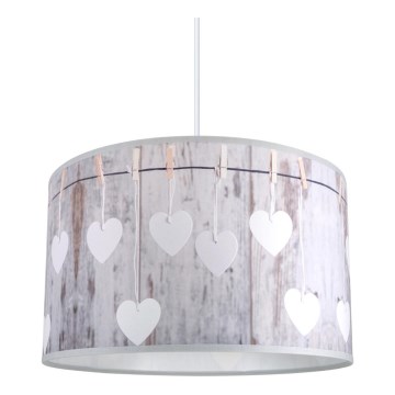 Lámpara colgante HEART 1xE27/60W/230V