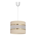 Lámpara colgante HELEN 1xE27/15W/230V crema