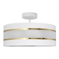 Lámpara colgante HELEN 3xE27/15W/230V blanco/dorado