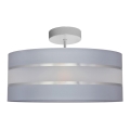 Lámpara colgante HELEN 3xE27/15W/230V gris/cromo brillante