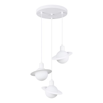 Lámpara colgante HYPERION 3xG9/8W/230V blanco