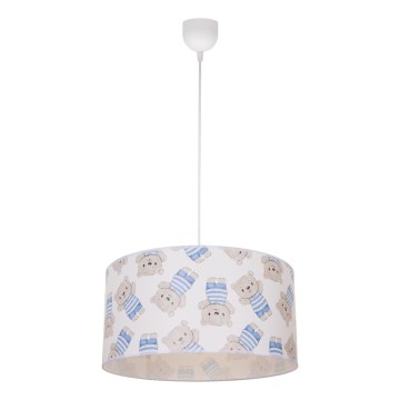 Lámpara colgante infantil KIDS ROOM 1xE27/60W/230V, Ø 40 cm, diseño osito