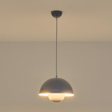Lámpara colgante JARDEN con cable 1xE27/15W/230V gris