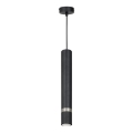 Lámpara colgante JOKER 1xGU10/25W/230V negro/cromo mate