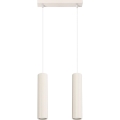 Lámpara colgante KARBON 2xGU10/10W/230V color crema
