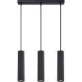Lámpara colgante KARBON 3xGU10/10W/230V negro