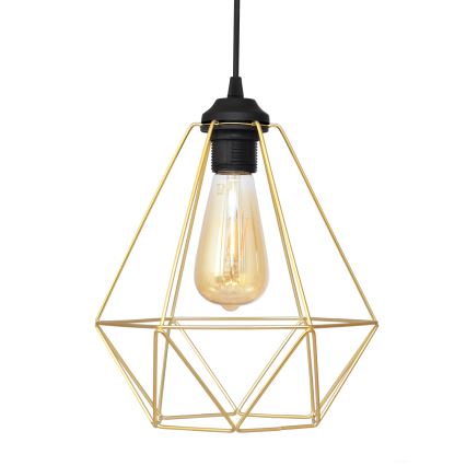 Lámpara colgante KARO 2xE27/15W/230V dorado/negro