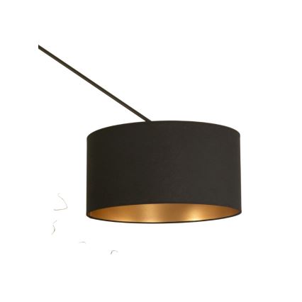 Lámpara colgante LED ajustable en varilla GORTA 1xE27/60W/230V negro/dorado