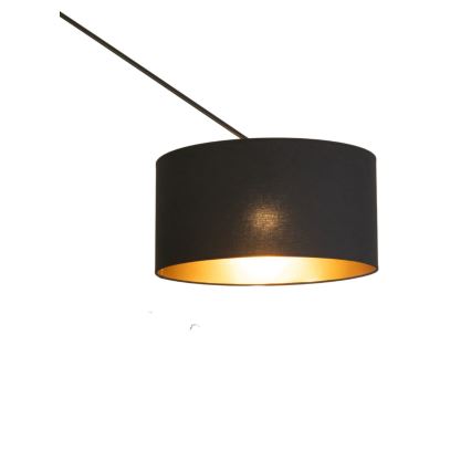 Lámpara colgante LED ajustable en varilla GORTA 1xE27/60W/230V negro/dorado