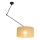 Lámpara colgante LED ajustable en varilla GORTA 1xE27/60W/230V yute