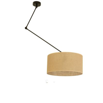 Lámpara colgante LED ajustable en varilla GORTA 1xE27/60W/230V yute