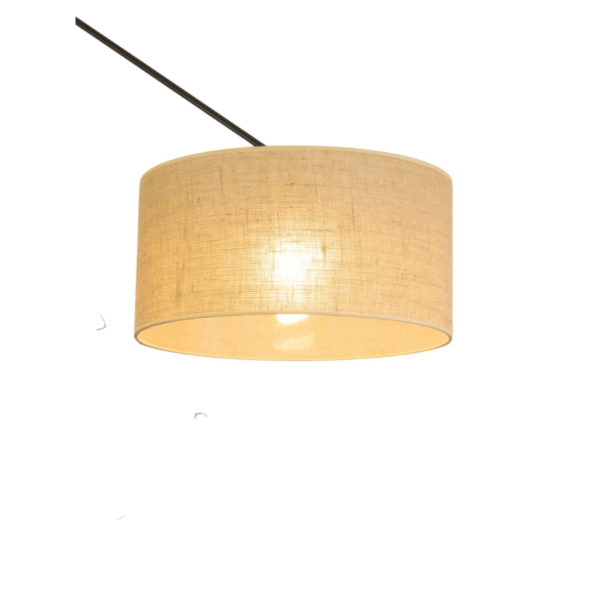 Lámpara colgante LED ajustable en varilla GORTA 1xE27/60W/230V yute