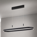 Lámpara colgante LED CARRARA con cable LED/80W/230V 2700/3000/4000K negra