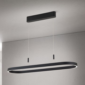 Lámpara colgante LED CARRARA con cable LED/80W/230V 2700/3000/4000K negra