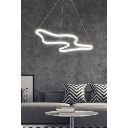 Lámpara colgante LED con cable ARTISAN LED/36W/230V 6500K blanca