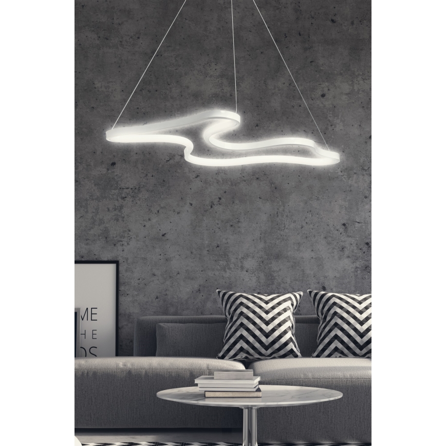 Lámpara colgante LED con cable ARTISAN LED/36W/230V 6500K blanca