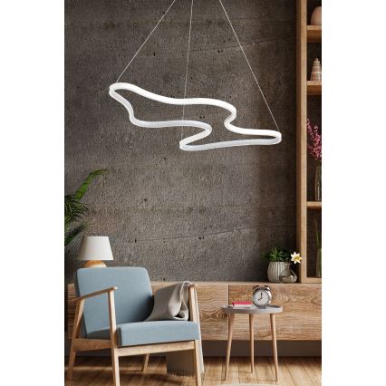 Lámpara colgante LED con cable ARTISAN LED/36W/230V 6500K blanca